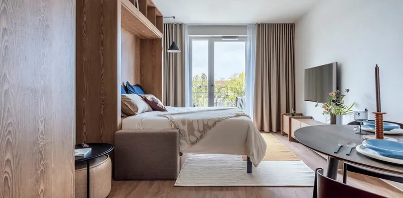 Möbliertes Studio-Apartment mit Terrasse in Berlin-Britz — photo 1